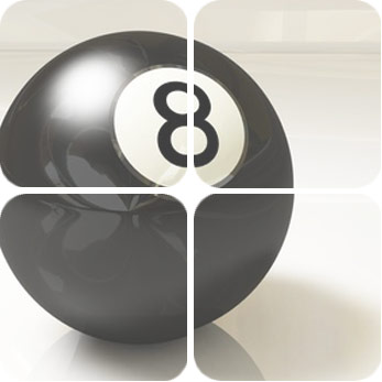 billard ball 8 auf weissem grund #6072212 Fotolia | Urheber: pixeltrap